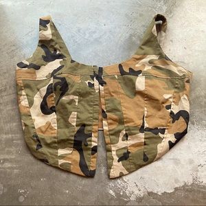 CAMO CORSET TOP NWOT SZ 8